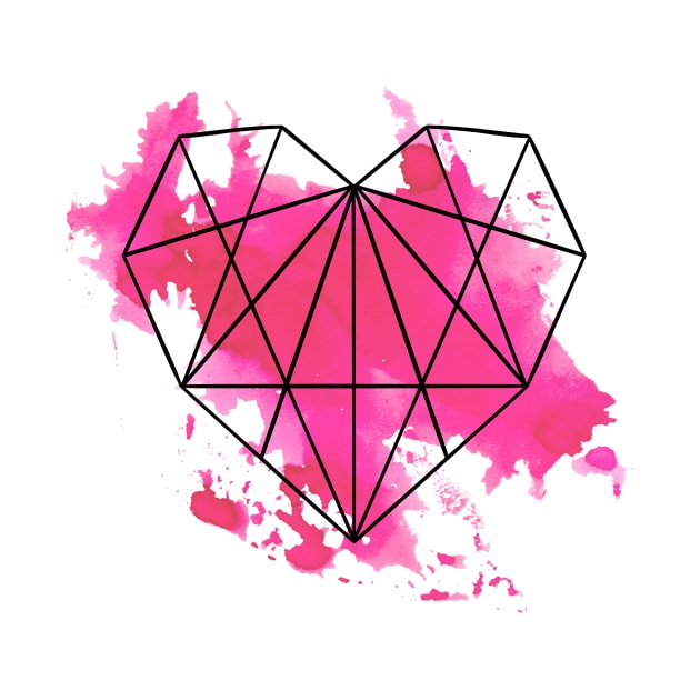 Geometric heart by RosanneCreates