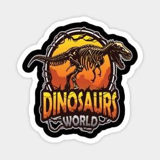 Dionosaurs World Magnet