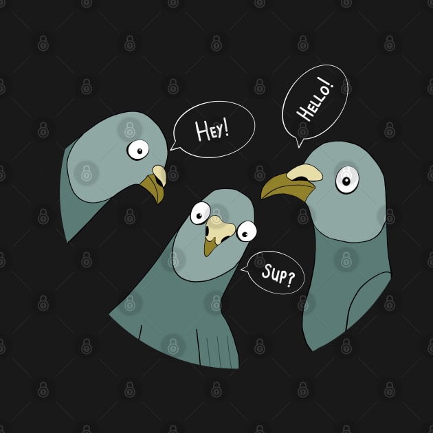 Cute and Funny Pigeons by Suneldesigns