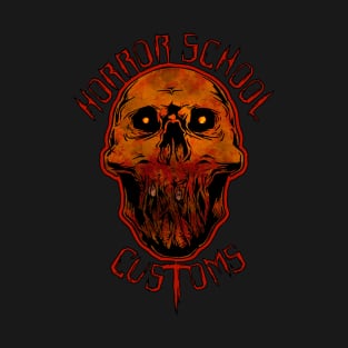 Horror School Customs Logo Bloody T-Shirt