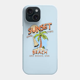 Sunset Beach Good Vibes Phone Case