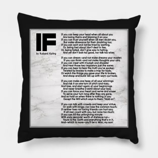 IF POEM BY RUDYARD KIPLING - IF | Poster And Other Formats | Wall Art Decor Pillow