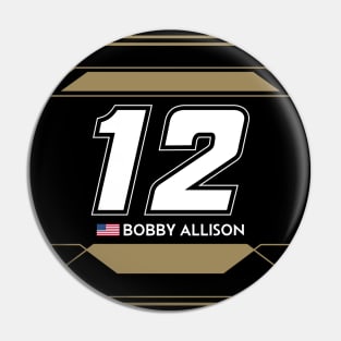 Bobby Allison #12 NASCAR Design Pin