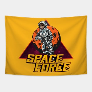 Space Force Monkey Tapestry