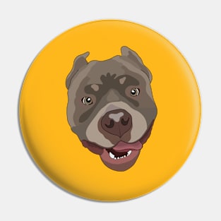 Pitbull Head Pin