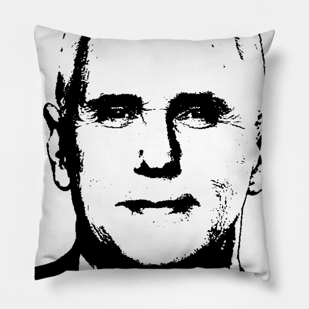 Mike Pence Pop Art Portrait Pillow by phatvo