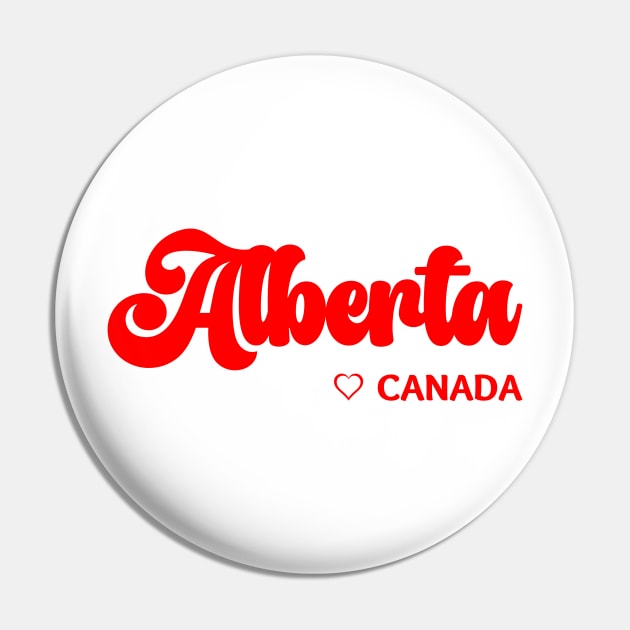 Alberta: I love Canada Pin by teezeedy