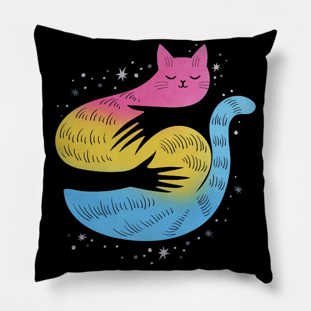 Pansexual Bee Proud LGBT Pride Flag Pillow by Psitta