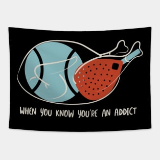 Funny Padel Thanksgiving Tapestry