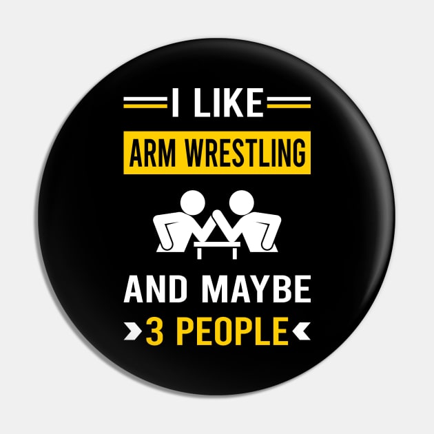 3 People Arm Wrestling Wrestler Armwrestling Pin by Good Day