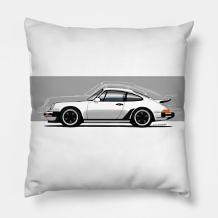 My drawing of the iconic German sports car (for dark backgrounds) Pillow