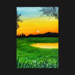 pretty sunset painting T-Shirt