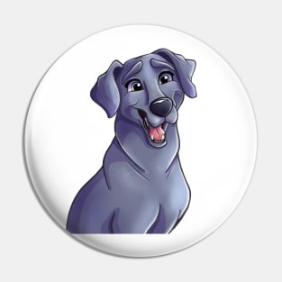 Grey Pup Pin