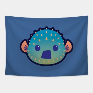 Shocked Puffer Fish Tapestry