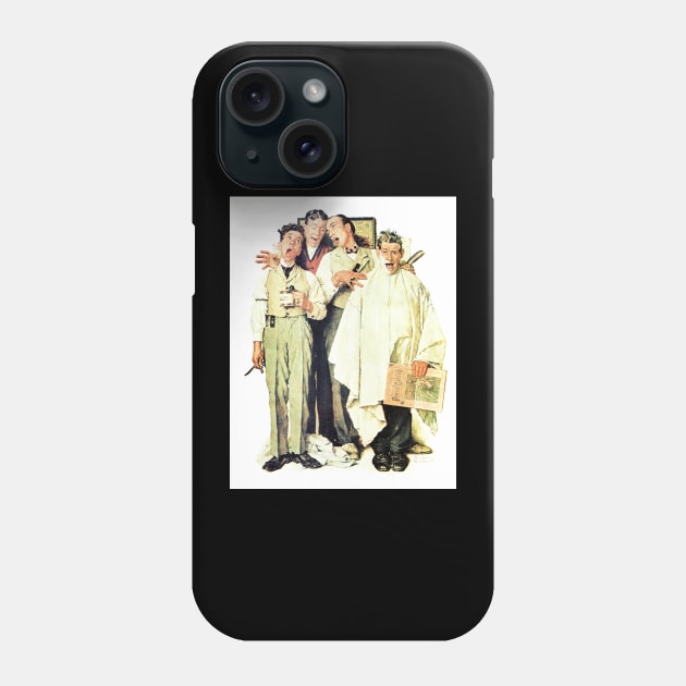 Barbershop Quartet 1936 - Norman Rockwell Phone Case by Oldetimemercan