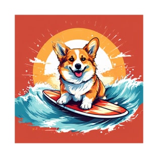 Corgi surfer 2 T-Shirt