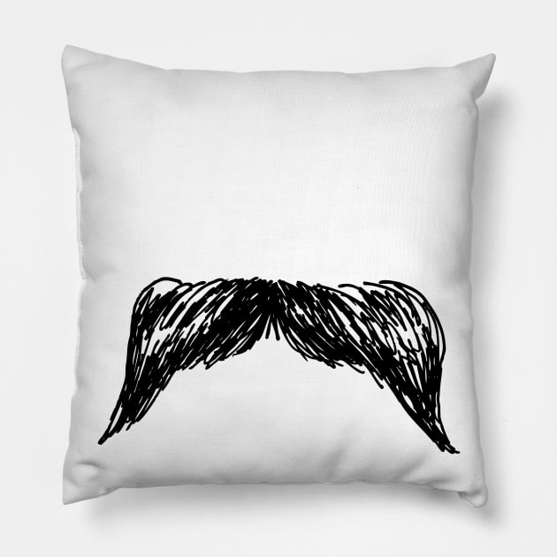 Moustache Pillow by SWON Design