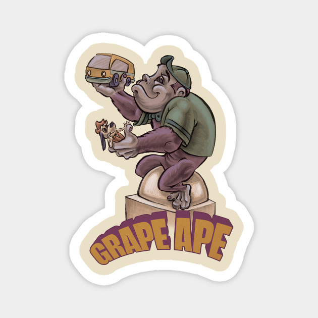 Grape Ape - Classic Cartoons - Magnet | TeePublic Grape Ape - Classic Cartoons - Magnet | TeePublic