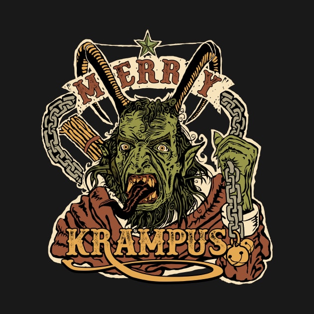 Krampus Christmas Merry Krampus Holiday by Natural 20 Shirts