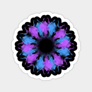 Purple and blue mandala Magnet