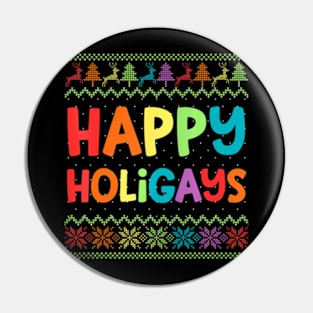 Gay Christmas  LGBT  Holigays Party Pin