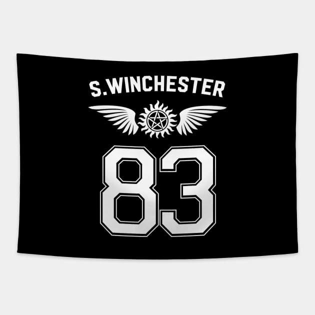 Sam winchester 83 Tapestry by jessycroft