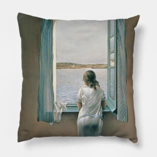 Painting Young Woman at a Window Salvador Dali T-Shirt T-Shirt Pillow
