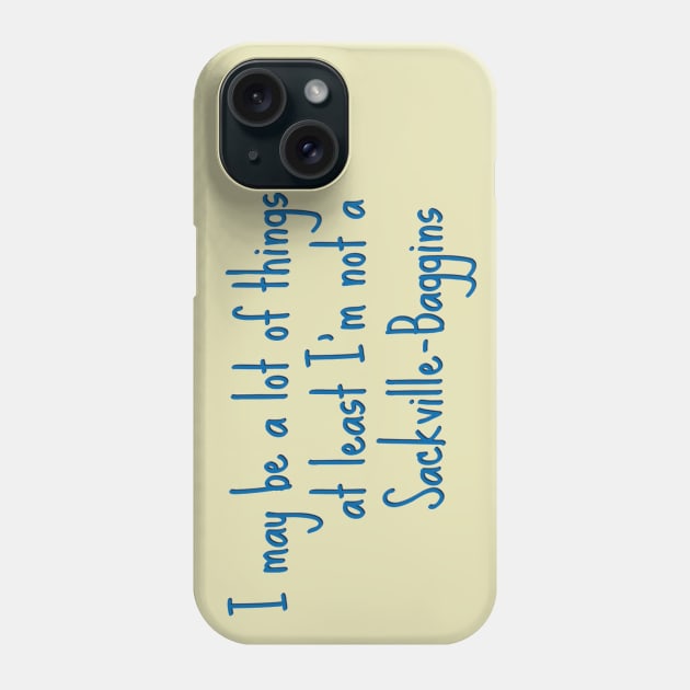 Sackville-Baggins Phone Case by skeptic_seeking_believer