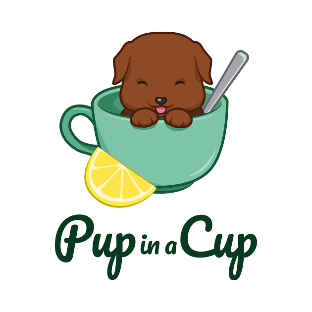 Pup in a Cup - Brown Labrador Retriever Puppy by PawPrintShopByMia