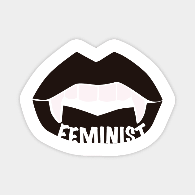 Vampire feminist. Magnet by candelanieto