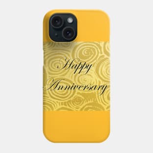 Anniversary Swirls Gold Phone Case