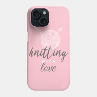 Knitting with love Phone Case