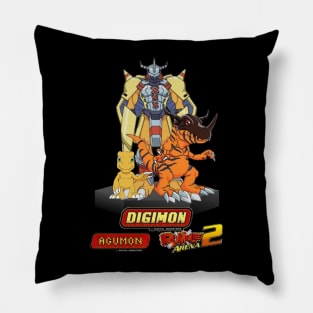 Agumon Evolutions-For Digimon Rumble Arena lovers Pillow