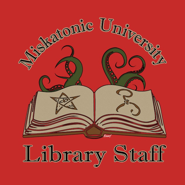 Cthulhu Tee - Miskatonic Library Staff by KennefRiggles