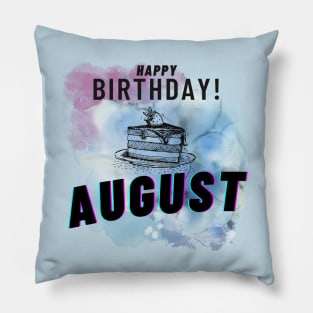 Birthday August #8 Pillow