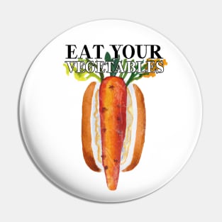 Eat Your Vegetables Carrot Pin