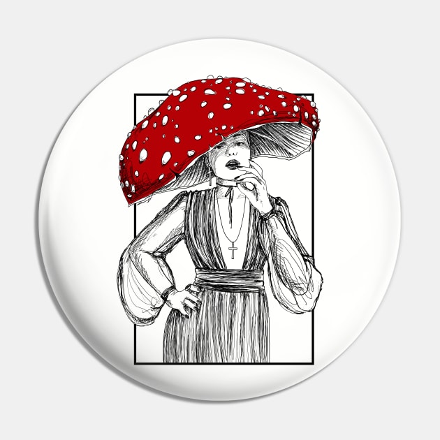 MUSHROOM WITCH Pin by AuroraNoa