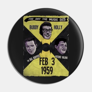 The Day the Music Died Pin