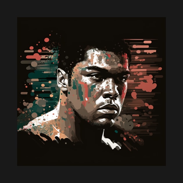 Muhammad Ali colourful illustration by KOTYA