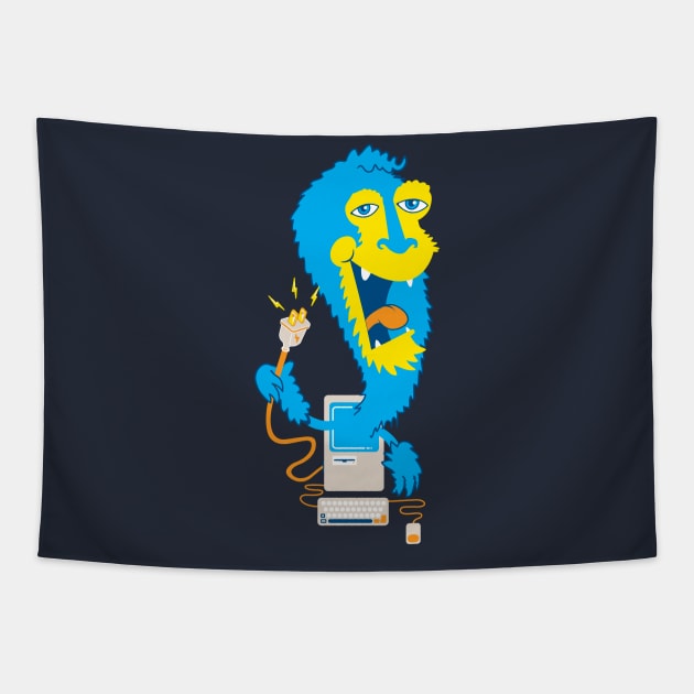 Mac the Monster Tapestry by Jumpy