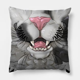 Black and White Cat Mask Pillow