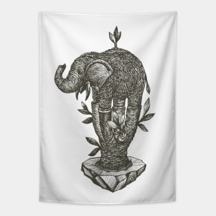 Elephant and Sapling Tapestry