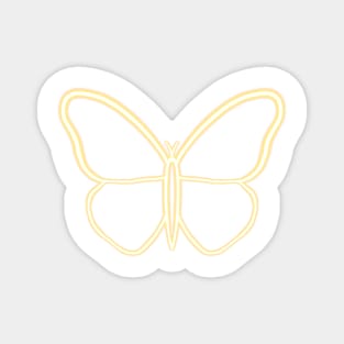 Orange/Yellow butterfly neon Magnet