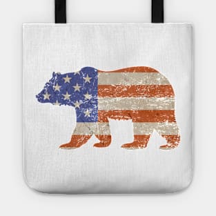 Patriotic Grizzle Bear Tote