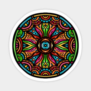 Evil Eye Mandala Magnet