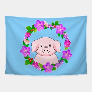 Cute Little Pig Tapestry