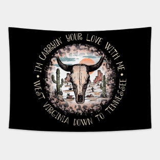 I'm Carryin' Your Love With Me West Virginia Down To Tennessee Desert Cactus Mountain Tapestry