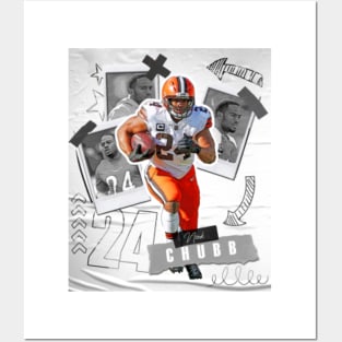 Full Chubb- Nick Chubb Cleveland Browns Metal Print by VcArt - Pixels