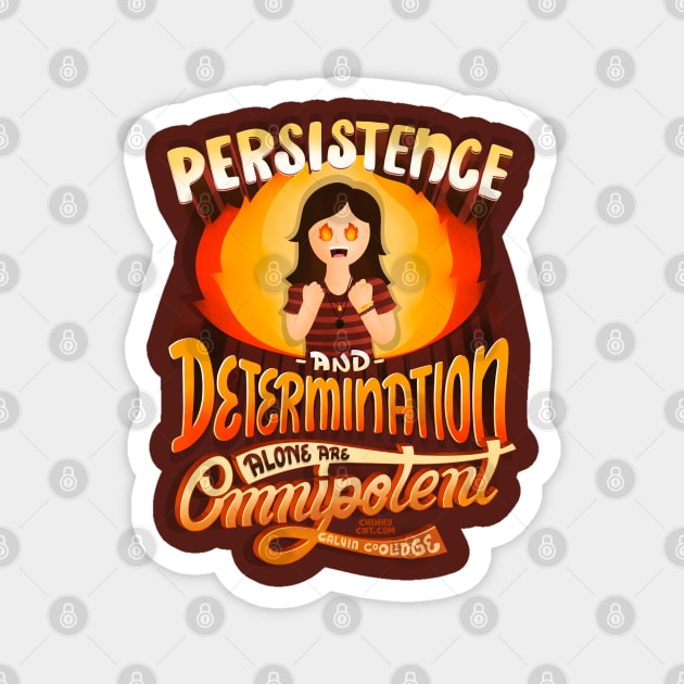 Persistence Determination Omnipotent Calvin Coolidge Patient Magnet by ChinkyCat