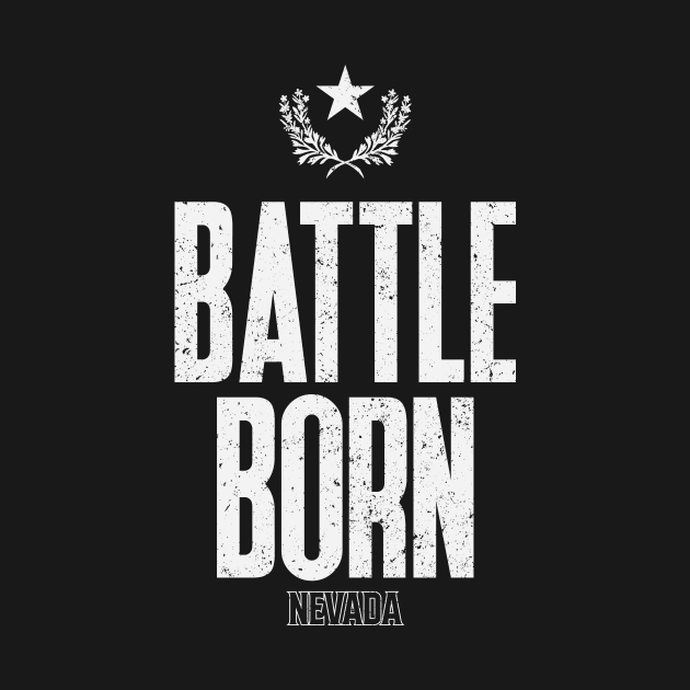 Battle Born Nevada Stage Flag Motto Inspirational by Daribo